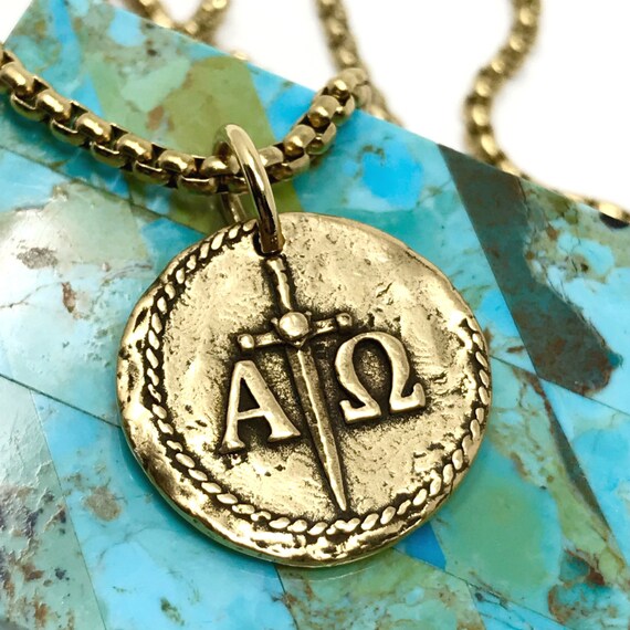 Alpha omega pendant silver sale