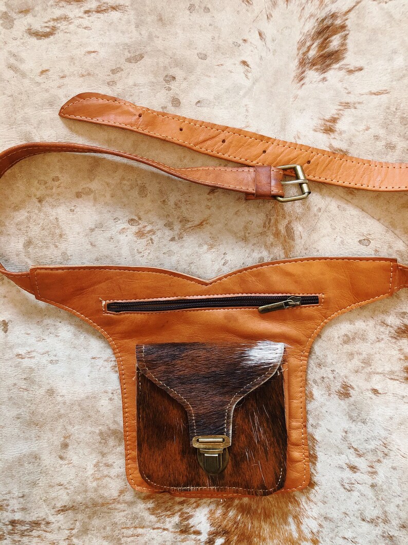 Leather Hip Bag / Bum Belt Bag / Sling Bag / Distressed Etsy