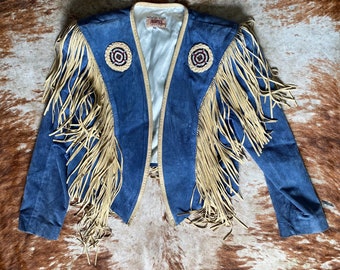 Vintage FRONTIER USA Fringe Jacket