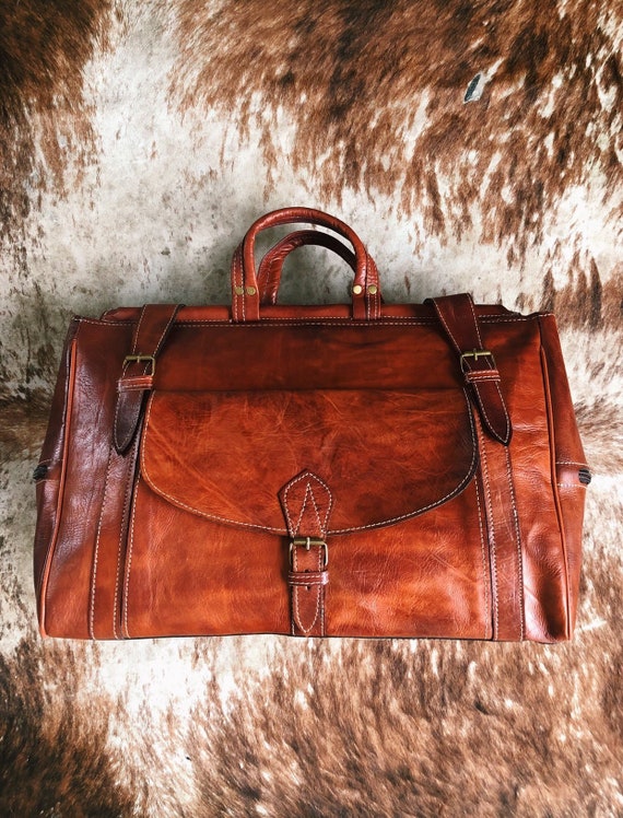 western leather briefcase