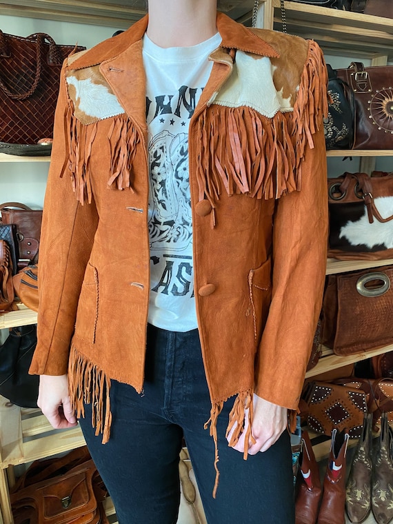 Vintage 1950s Levis Suede Fringe Jacket 