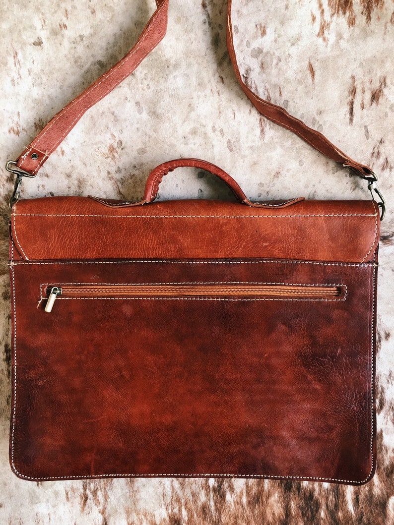 Brown Leather Briefcase Leather Laptop Bag Leather Crossbody Work Bag Men/'s Leather Shoulder Bag Gift for Her Him Distressed Leather