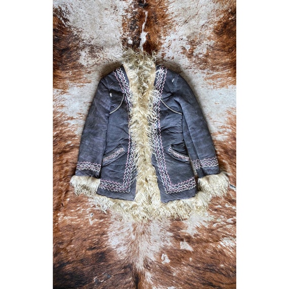 Vintage 70s Afghan Coat / Hippie Coat / 70s Style