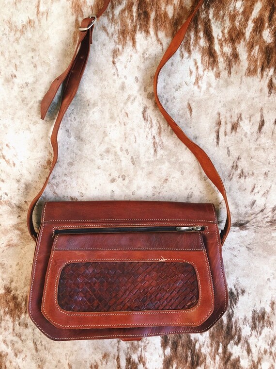 boho leather purse