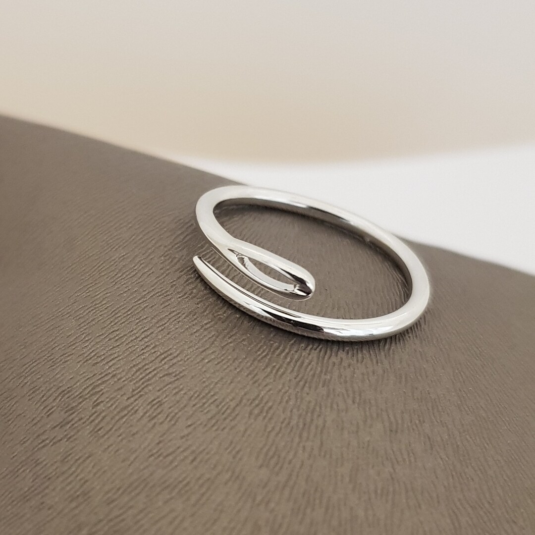 Sewing Needle Ring Dainty Gold Ring Stackable Rings Sewing Etsy UK