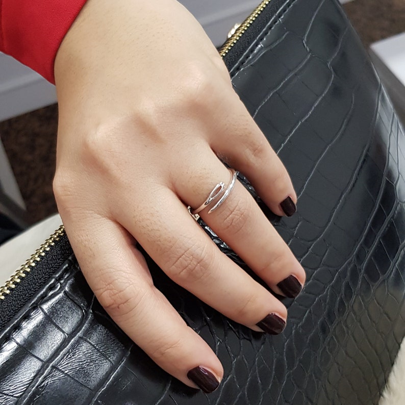 Sewing Needle Ring Dainty Gold Ring Stackable Rings Sewing Etsy