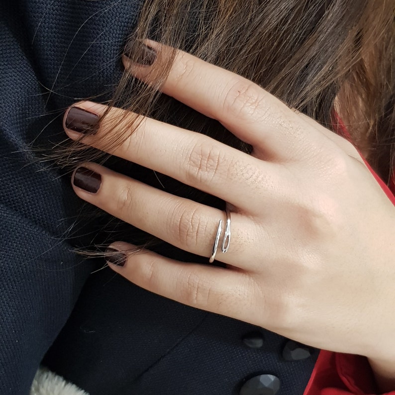 Sewing Needle Ring Dainty Gold Ring Stackable Rings Sewing Etsy