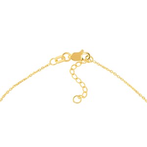 Solid 14K Yellow Gold D/C and Mini Polished Bead Adjustable Anklet 10 Length, Lobster Lock, Gift, Family, Loved Ones, Special Occasion image 4