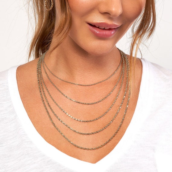 24 white 2024 gold rope chain
