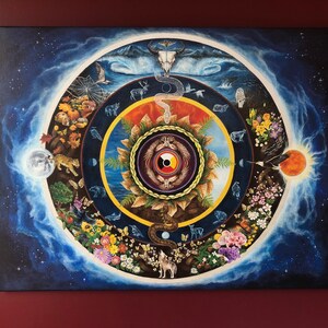 24x32 Canvas Print &quot;MedicineWheel&quot; archival giclee print stretched on canvas