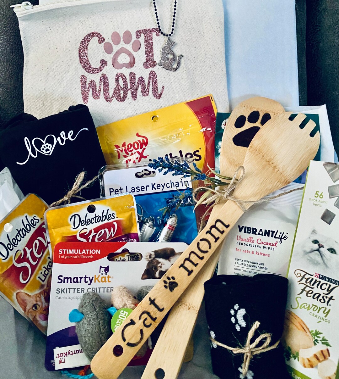 Cat Mom Box Cat Mom Mystery Gift Box New Cat New Kitten Gift Cat Lover