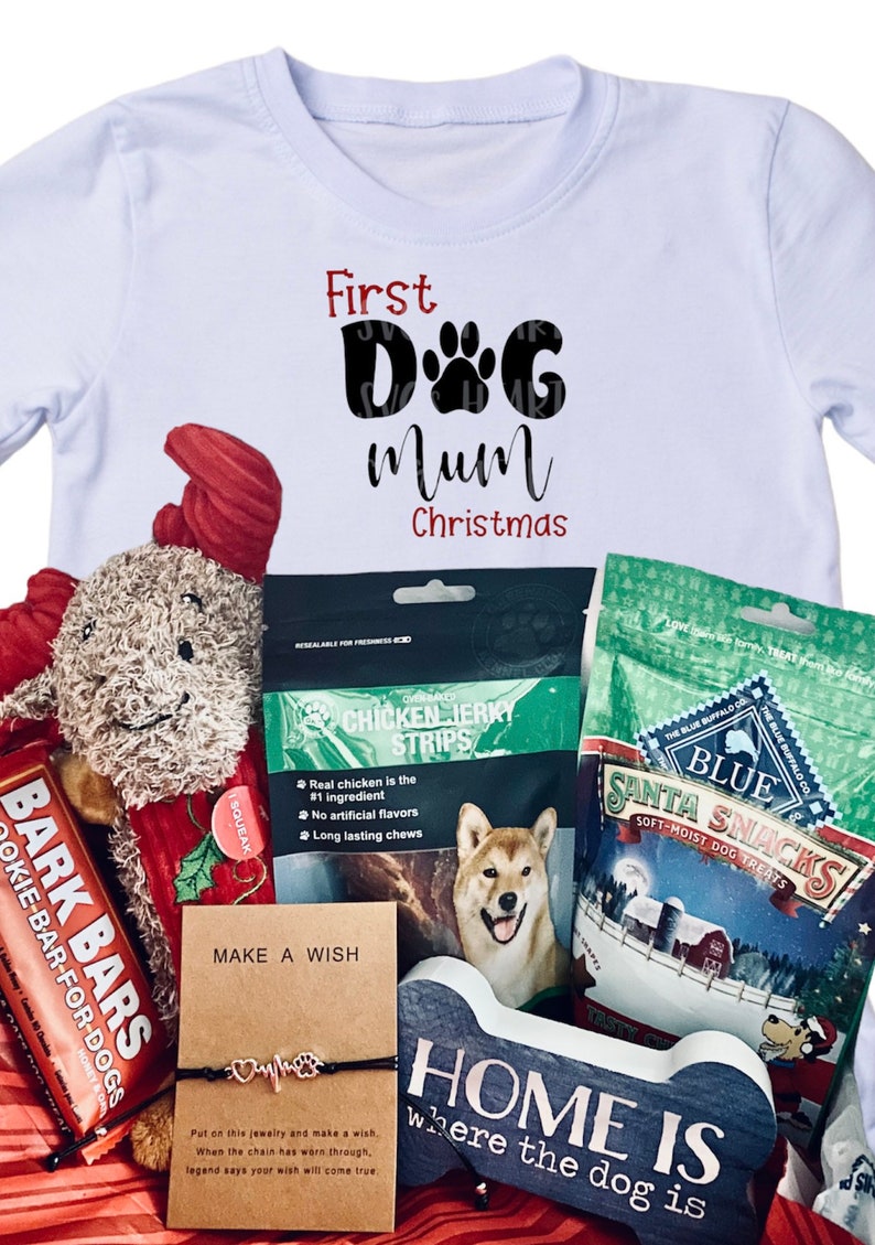 Christmas Themed Dog Mom Gift Dogs Christmas Gift Dog and Dog Mom Box