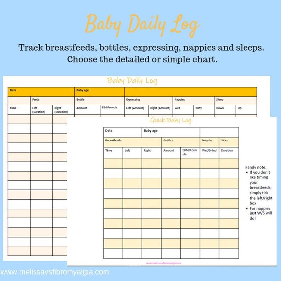 Baby Feeding Chart