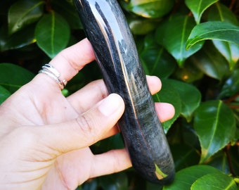 Obsidian, Obsidian Wand, Obsidian Yoni Wand, Yoni Wand, Yoni, Wand, Gemstone Yoni Wand, Massage Wand, Self Pleasure Wand, Gemstone Massage.