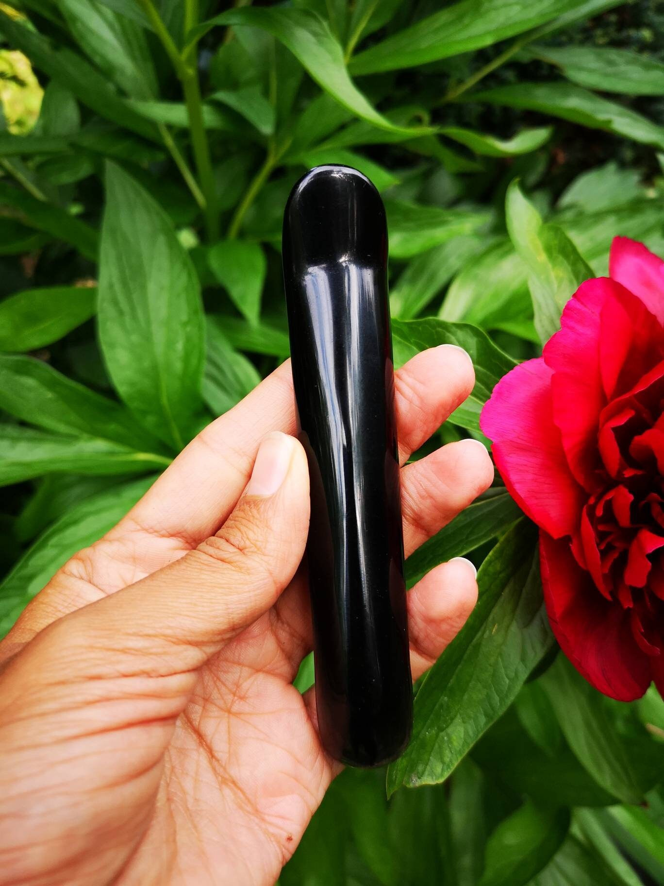 Yoni Wand Black Obsidian Yoni Wand Self Pleasure Wand Etsy UK