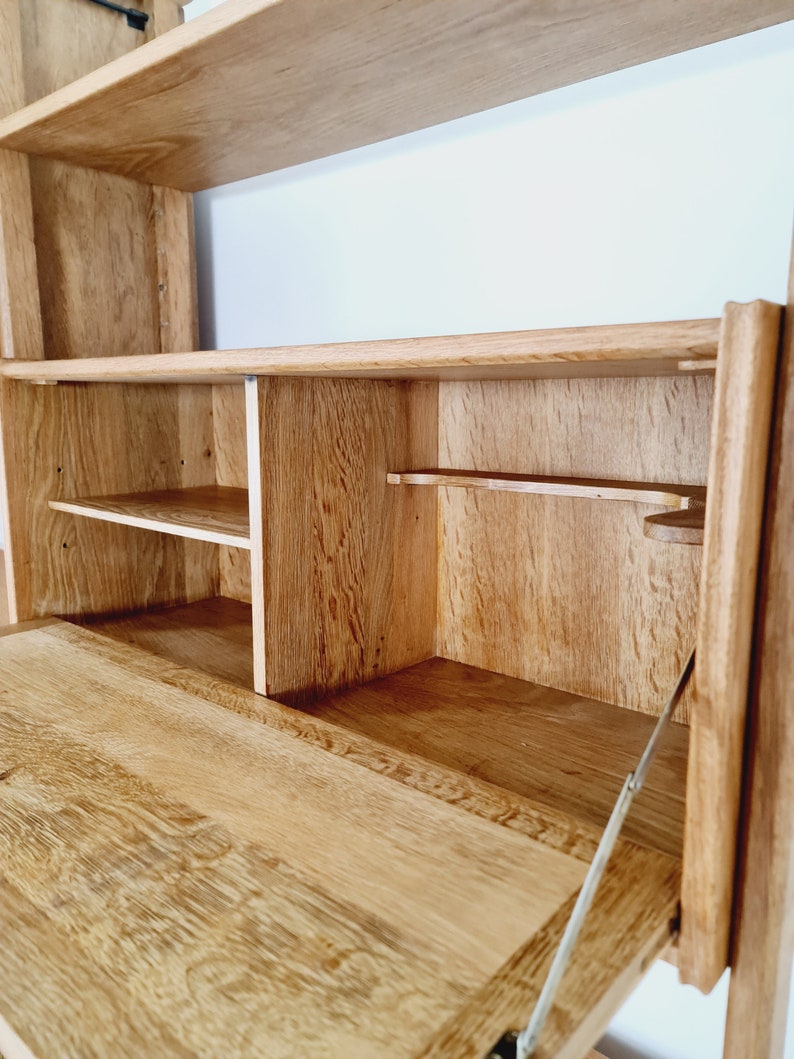 Danish Solid Oak Room Divider Modular Vintage Library Bookcase Etsy