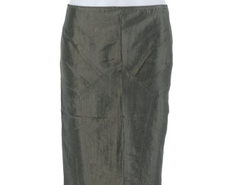 New Green Taffeta Designer Pencil Skirt/Hot Bodycon Skirt/Lined Straight Skirt/Classic Skirt/Business Skirt/Extravagant Classy Stylish Skirt