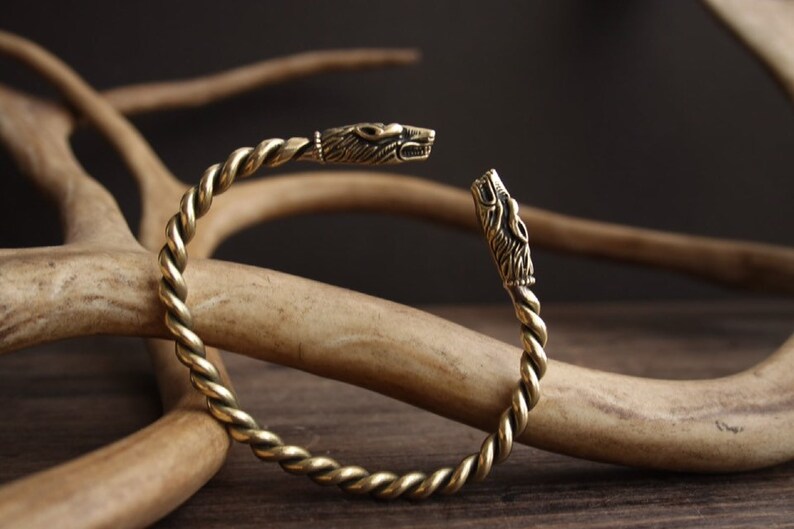 Viking bracelet Braided bronze \u201cFenrir\u201d Bronze Massive ROLLO
