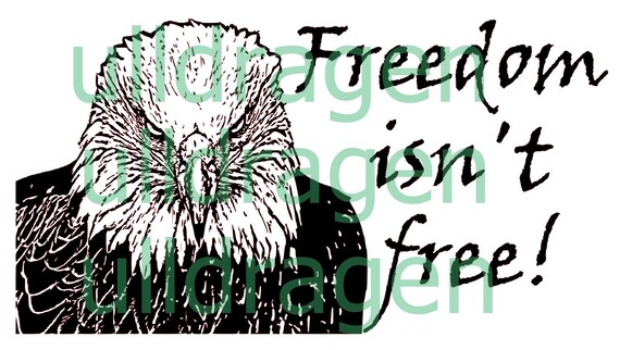 Freedom Isn T Free Cutfile Svg Pdf Jpg Cameo Cricut Etsy