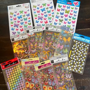 Vintage Sticker Bundle | Butterflies | Bugs