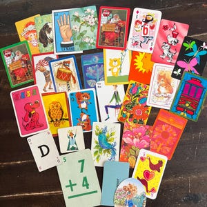 Vintage Playing Card Bundle | Lot of Playing Cards | Vintage Game Pieces