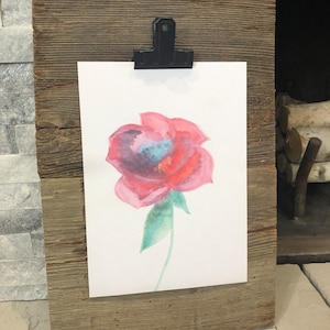 Watercolor Digital Print | Instant Download | Handmade Painting | Boho Decor | Watercolor Flowers | Colorful Wall Art | Girls Room Decor