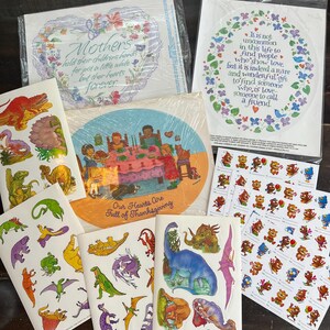 Vintage Sticker Bundle | Vintage Current Stickers | Collectible Stickers | Vintage Window Clings