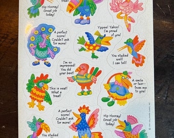 Vintage Hallmark Sticker Sheet | Collectible Stickers