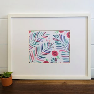 Watercolor Digital Print | Instant Download | Handmade Painting | Boho Decor | Watercolor Flowers | Colorful Wall Art | Girls Room Decor
