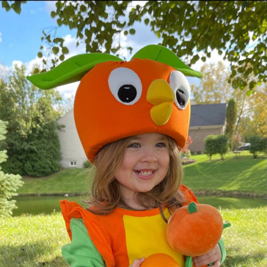 Orange Bird Costume Hat for Kids and Adult Etsy
