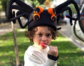 Chapeau de carnaval d'araignée pour enfants et adultes / chapeau de costume d'insecte / fête d'insecte / chapeau de costume de veuve noire