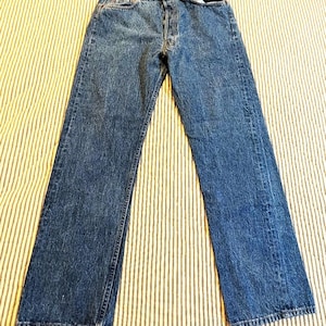 Vintage Levi&#39;s 501 Blue Jeans - Button Fly - Iconic Jean (ca) 1987 - Washed and Worn Once - Size 36/30