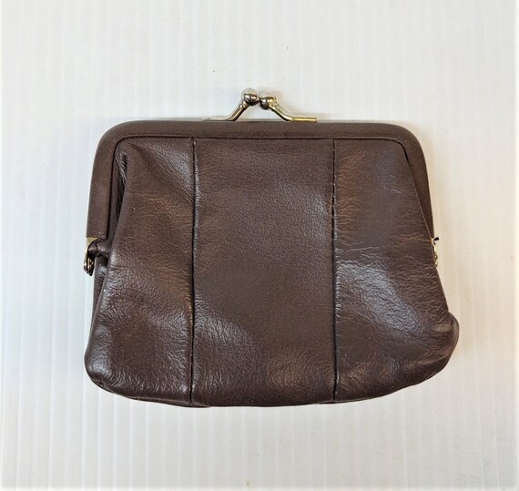 leather clasp coin purse