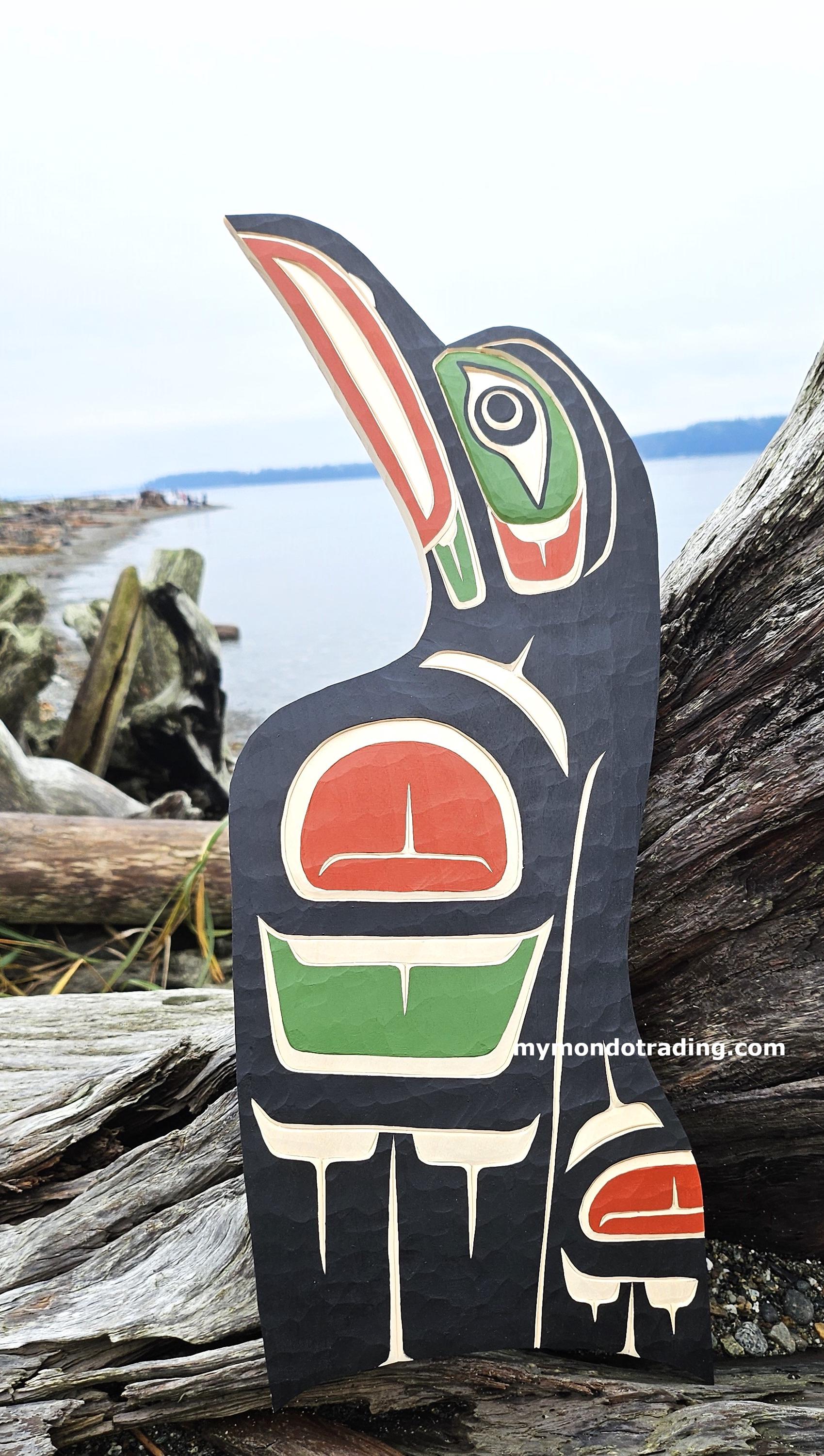 Indigenous Native American Pacific Northwest Coast Raven, Wall Art ...