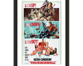 A4,A3,A2,A1 THUNDERBALL 5 Home Wall Print Vintage Movie Film Poster