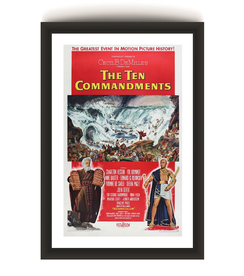 Premium Poster Paper The Ten CommandmentsLARGE 24X36 MOVIE POSTER