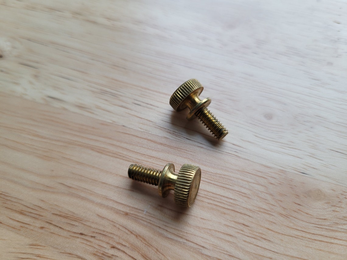 832 Knurled Brass Thumb Screw Etsy