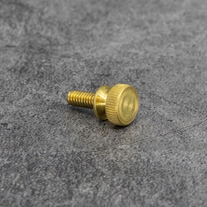 Knurled Brass Thumb Screw (6-32 & 8-32)