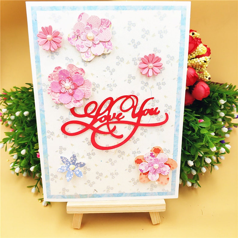Lovers Cutting Dies Stencil DIY Scrapbooking Embossing Paper Card Craft Decor