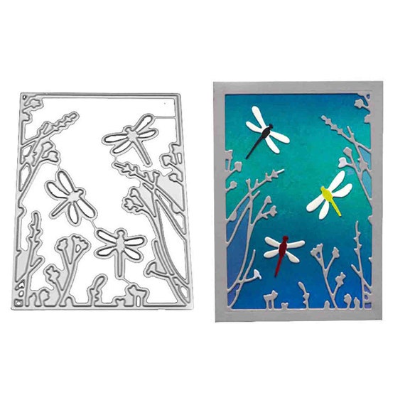 Dragonfly Cutting Dies Scrapbook Embossed Card DIY Making Carbon Steel Decor