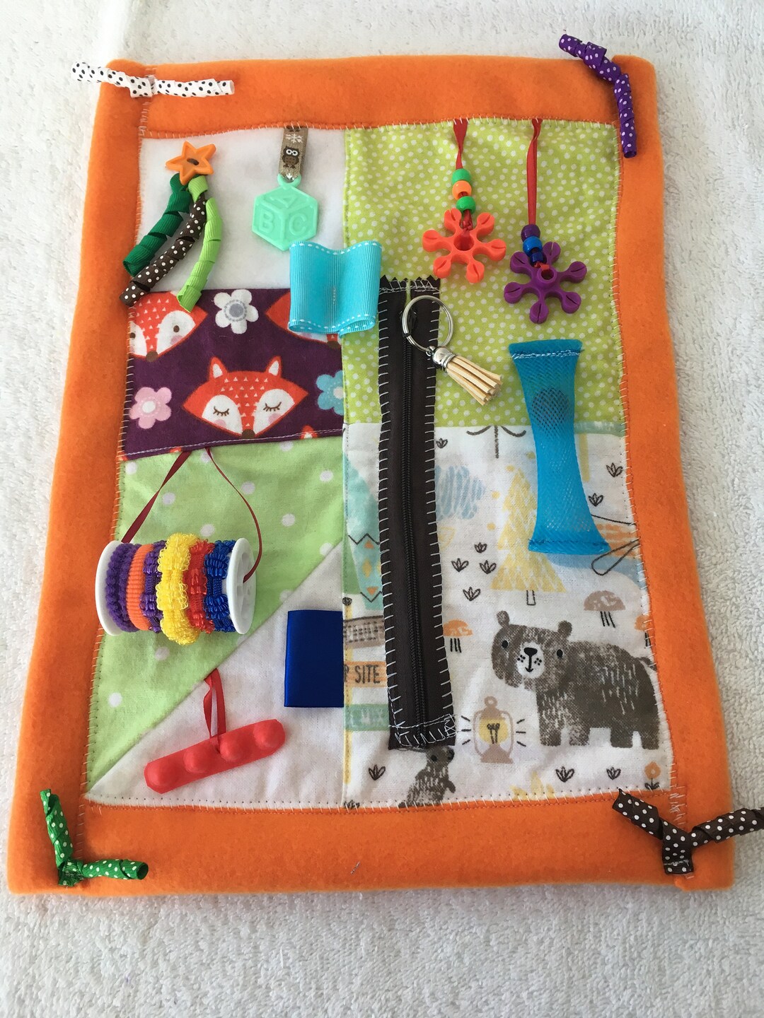 FIDGET BLANKET/ WHEELCHAIR Activity/ Adult Fidget Blanket Etsy