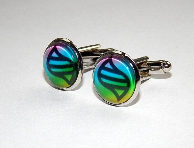Pokemon mega stone cufflinks jewelry pokemon evolution Etsy