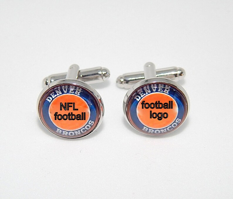 Custom Cufflinks NFL Football Logo Cufflinks Football Sports Etsy