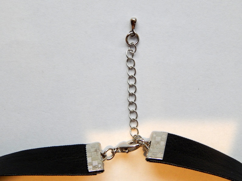 Black leather Choker pendant bdsm symbol logo pendant necklace Bdsm pendant necklace triskele pendant,