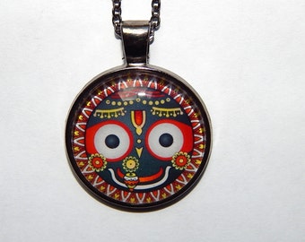 Lord Jagannath pendant necklace  jewelry, Lord Krishna pendant