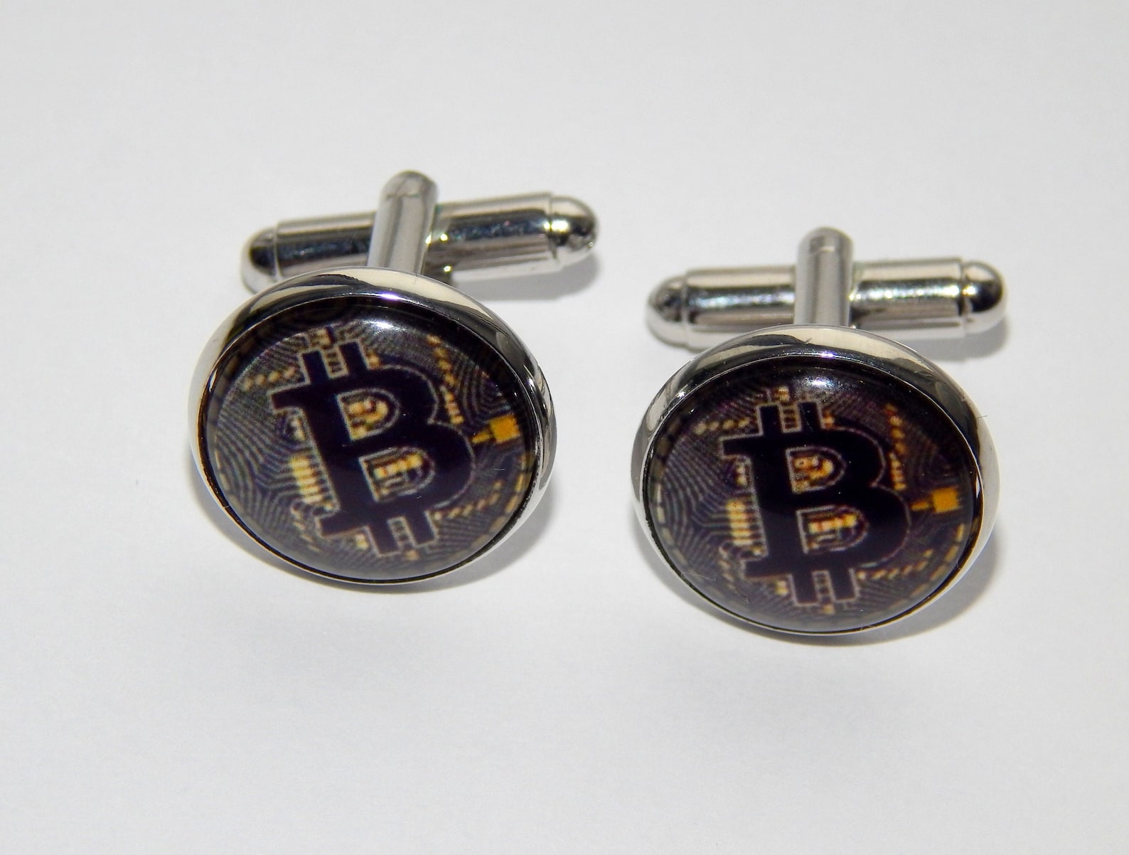 Cuff Links Mens Silver Cufflink Bitcoin Custom Personalized Cufflinks, Cool  Gifts For Men, Wedding Silver Plated Or Black Cuff Link Gift For Men  Cufflink Blank