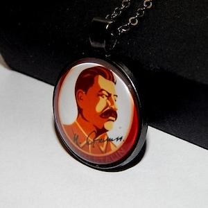 Joseph Stalin Pendant, Stalin Necklace, Stalin Jewelry, Stalin Keychain ...