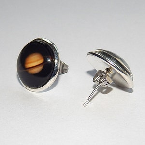 Saturn earrings, Saturn jewelry, Solar system earrings, Solar system jewelry, Planet earrings, Planet jewelry, Galaxy earrings, Astronomy