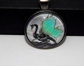 Ketting met gevleugelde draak: fantasiesieraden