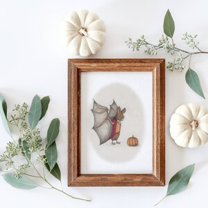 Wallace the Leaf-Nosed Fledermaus | 5x7 Kunstdruck